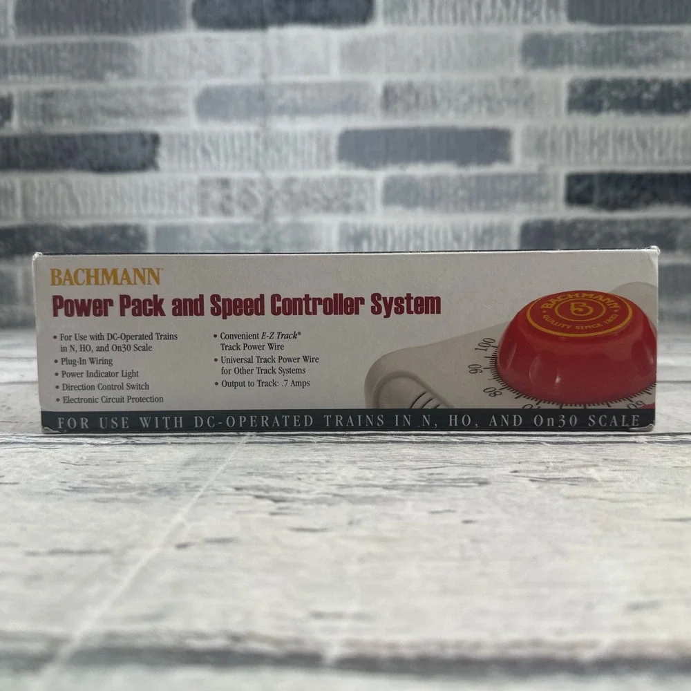 Bachmann 44212Power Pack w/Speed Controller DC Trains : N / HO / On30 Scale